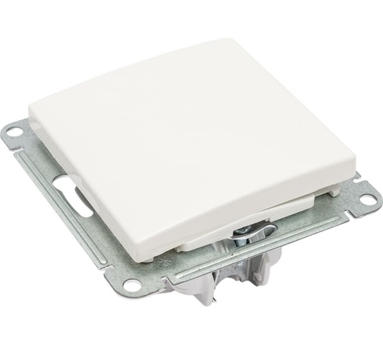 Механизм 1-клавишного выключателя Systeme Electric скрытой проводки W59 10А IP20 10AX белый VS110-154-1-86