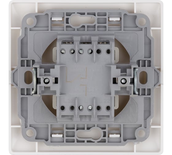 1 клавишный выключатель TDM ELECTRIC Ильмень на 2 направления с подсветкой 10А белый SQ1823-0006