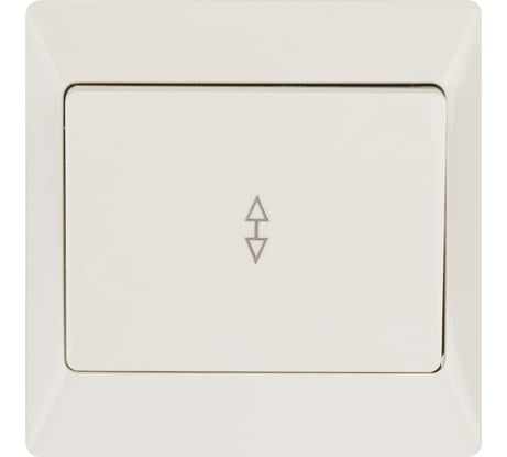 Выключатель слоновая кость 1 клавишный на 2 направления TDM ELECTRIC 10А, серия "Ильмень" SQ1823-0105