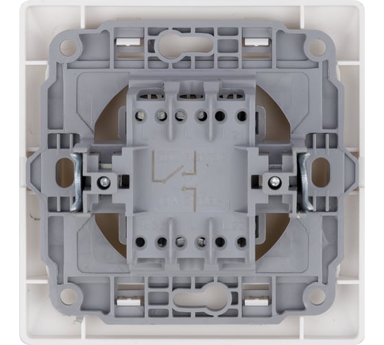 1 клавишный выключатель TDM ELECTRIC Ильмень на 2 направления 10А белый SQ1823-0005