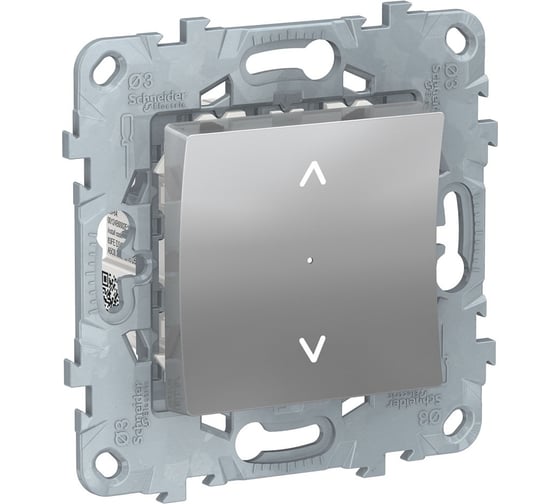 Выключатель Systeme Electric UNICA NEW Wiser управление жалюзи, алюминий NU550830 1