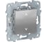 Выключатель Systeme Electric UNICA NEW Wiser управление жалюзи, алюминий NU550830 1
