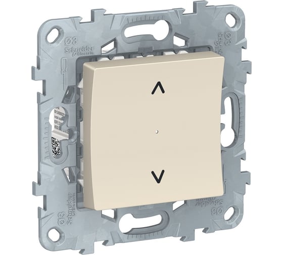 Выключатель Systeme ElectricUNICA NEW Wiser управление жалюзи, бежевый  NU550844 1