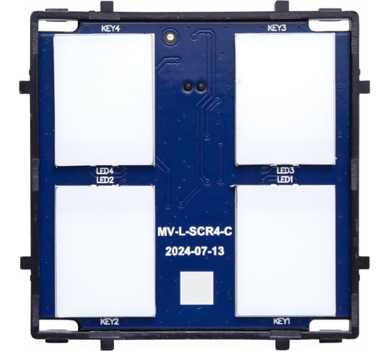 Модуль сенсорного выключателя Vell четырехклавишный, 1 пост {NC-4G} 1394944 1