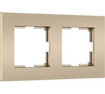 Рамка на 2 поста Werkel Slab W0022911 шампань софт a071624