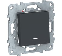 1-клавишный перекрестный переключатель Systeme Electric UNICA NEW с подсветкой NU520554N