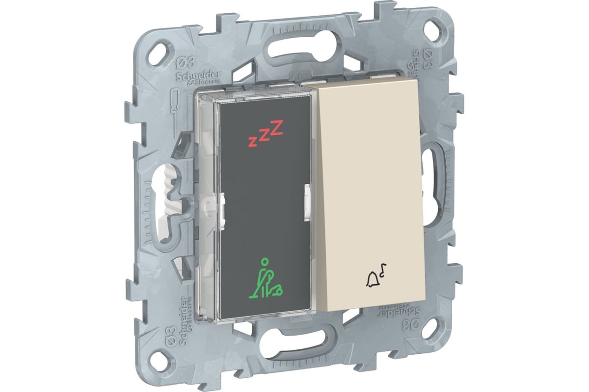 Дисплей гостиничного номера и кнопочный звонок Systeme Electric UNICA NEW  бежевый NU577744 - выгодная цена, отзывы, характеристики, фото - купить в  Москве и РФ
