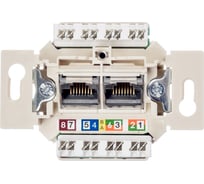 Компьютерная 2-местная розетка Siemens UAE-Cat.6а UTP 5TG20272
