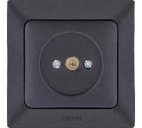 Проходная/концевая розетка TV NE-AD Aras, Черный, 93-124-07