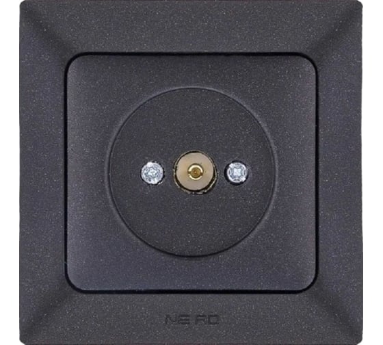 Проходная/концевая розетка TV NE-AD Aras, Черный, 93-124-07 1