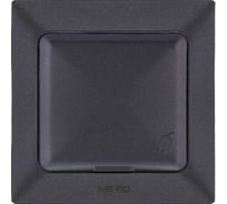 Розетка NE-AD с крышкой, с заземлением, керамика, 16А, 250В, Aras, Черный, 93-124-09-P