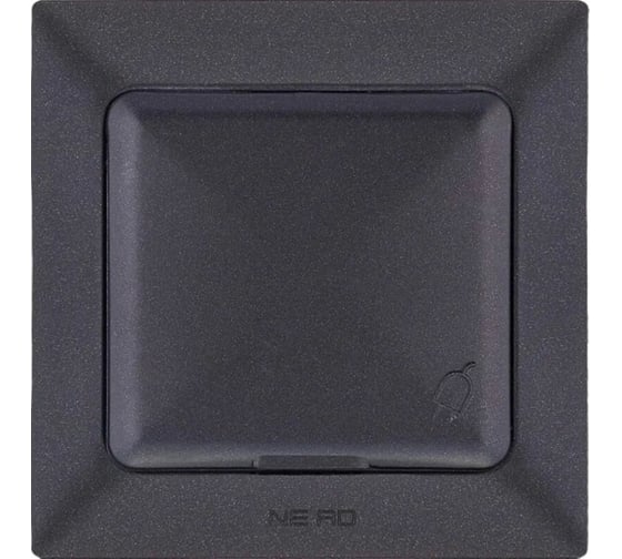 Розетка NE-AD с крышкой, с заземлением, керамика, 16А, 250В, Aras, Черный, 93-124-09-P