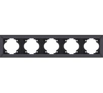 Горизонтальная 5-местная рамка NE-AD Aras, Черный, 93-24-19