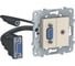 Розетка HD15+Minijack Systeme Electric UNICA NEW бежевый NU593244 1
