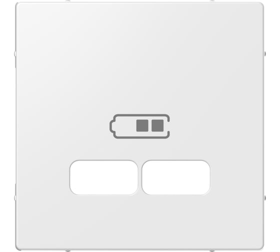 Центральная накладка для USB механизма Systeme Electric Merten SM Полярно-Белый 2,1А SE MTN4367-0319 1