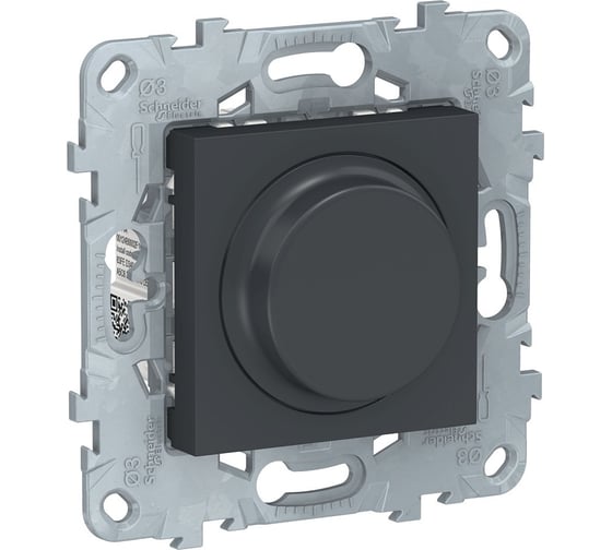 Поворотно-нажимной универсальный светорегулятор Systeme Electric UNICA NEW LED Wiser 7-200Вт NU551654