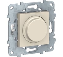 Поворотно-нажимной универсальный светорегулятор Systeme Electric UNICA NEW LED 5-200Вт, бежевый NU551444