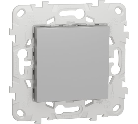 Заглушка Systeme Electric Unica New Алюминий 45х45 NU586630 1