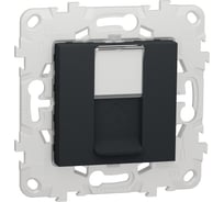 Лицевая панель RJ45 Keystone/Systimax Systeme Electric Unica New Антрацит NU546154