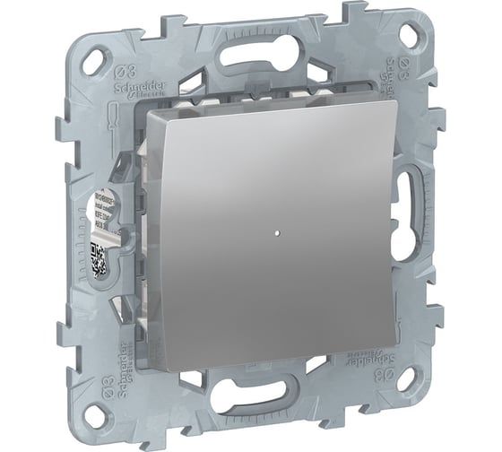 Нажимной универсальный светорегулятор Systeme Electric UNICA NEW LED Wiser 7-200Вт NU551530