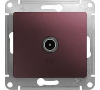 TV розетка Systeme Electric Glossa Баклажановая оконечная 1DB SE GSL001191