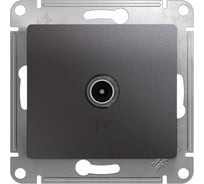 TV розетка Systeme Electric Glossa Графит оконечная 1DB GSL001391