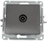 TV розетка Systeme Electric Glossa Графит проходная 4DB SE GSL001392 3