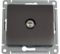 TV розетка Systeme Electric Glossa Графит, механизм SE GSL001393