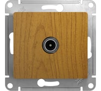 TV розетка Systeme Electric Glossa Дерево Дуб проходная 4DB SE GSL000592
