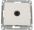 TV розетка Systeme Electric Glossa Молочная оконечная 1DB GSL000991 1