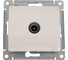 TV розетка Systeme Electric Glossa Молочная проходная 4DB SE GSL000992 3