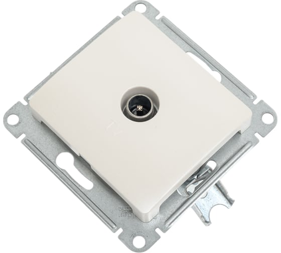 TV розетка Systeme Electric Glossa Перламутр проходная 4DB SE GSL000692