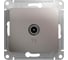 TV розетка Systeme Electric Glossa Платина, проходная 4DB SE GSL001292 1