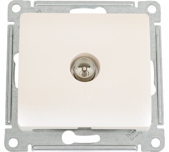 TV розетка Systeme Electric Glossa Перламутр, механизм SE GSL000693