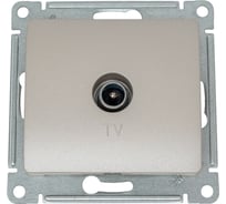 TV розетка Systeme Electric Glossa Платина, оконечная 1DB SE GSL001291