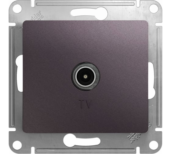 TV розетка Systeme Electric Glossa Сиреневый туман, механизм SE GSL001493 1