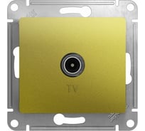 TV розетка Systeme Electric Glossa Фисташковая, оконечная 1DB SE GSL001091
