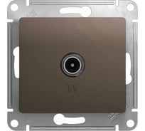 TV розетка Systeme Electric Glossa Шоколад, механизм SE GSL000893