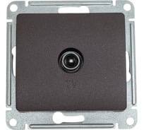 TV розетка Systeme Electric Glossa Шоколад Мех проходная 4DB SE GSL000892