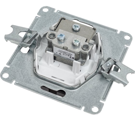TV розетка Systeme Electric Glossa Шоколад Мех проходная 4DB SE GSL000892