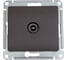 TV розетка Systeme Electric Glossa Шоколад Мех проходная 4DB SE GSL000892 1