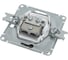 TV розетка Systeme Electric Glossa Шоколад Мех проходная 4DB SE GSL000892 2
