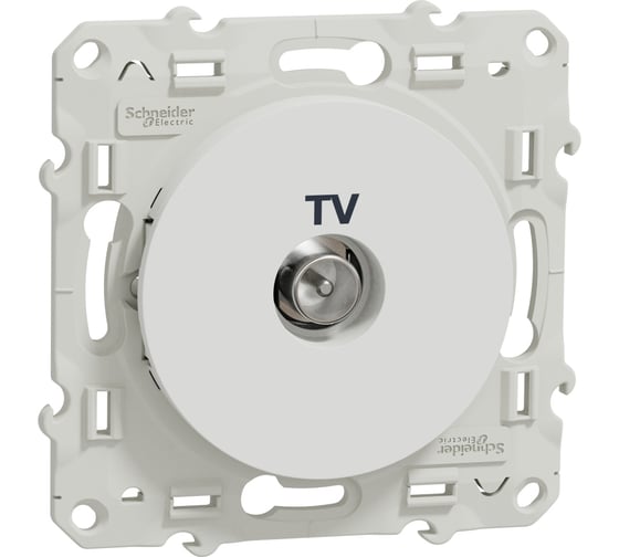 TV розетка Systeme Electric Odace Белый SE S52R445
