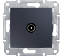 TV розетка Systeme Electric Sedna Графит, оконечная 1db SE SDN3201670