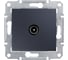 TV розетка Systeme Electric Sedna Графит, оконечная 1db SE SDN3201670 1
