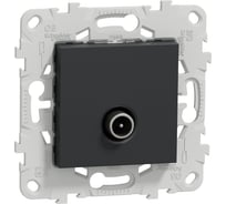 TV розетка Systeme Electric Unica New Антрацит, оконечная NU546454