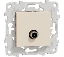 TV розетка Systeme Electric Unica New Бежевый, проходная NU546344