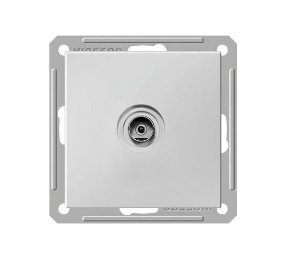 TV розетка Systeme Electric Wessen 59 Матовый хром, оконечная SE RTS-151-5-86 1