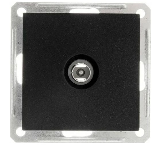 TV розетка Systeme Electric Wessen 59 Черный бархат, оконечная SE RTS-151-6-86