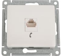 Телефонная розетка Systeme Electric Glossa Молочная RJ11 SE GSL000981T